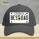 Best Dad Georgia Novelty License Plate Hat Cotton / Charcoal