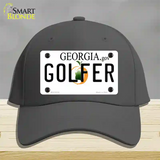 Golfer Georgia Novelty License Plate Hat Cotton / Charcoal