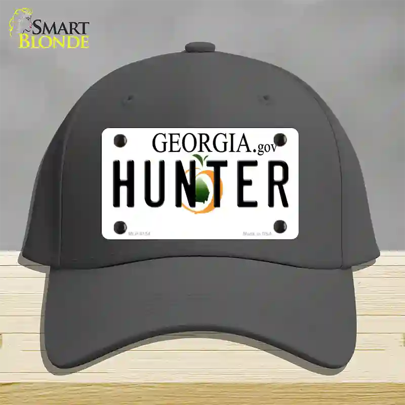 Hunter Georgia Novelty License Plate Hat Cotton / Charcoal