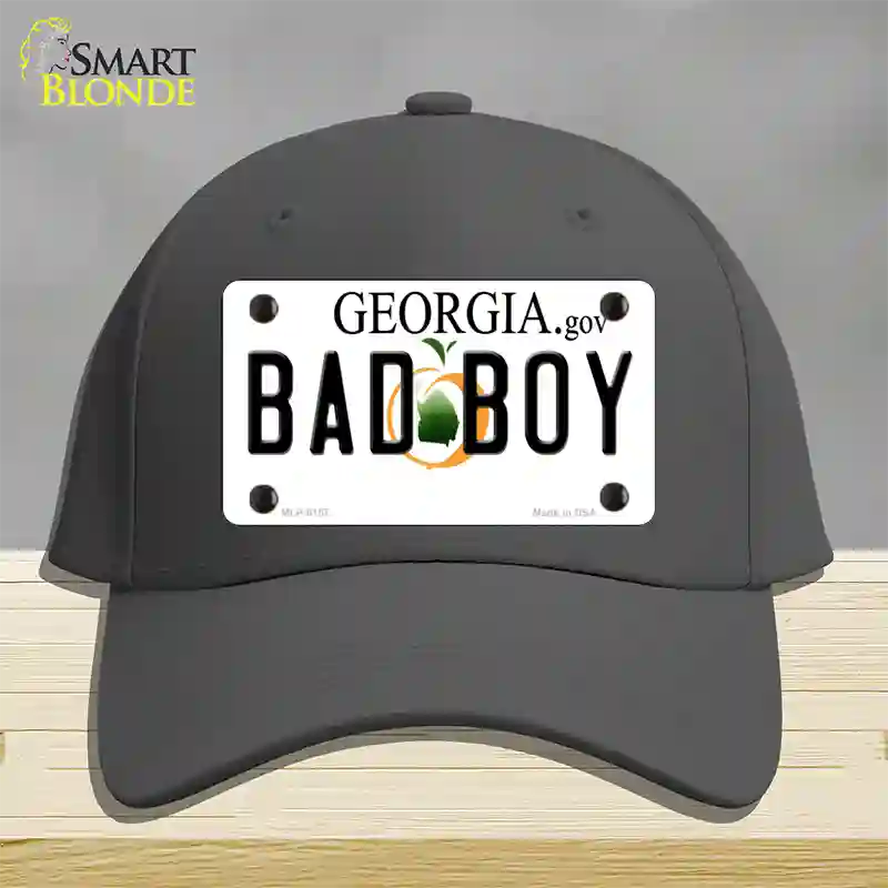 Bad Boy Georgia Novelty License Plate Hat Cotton / Charcoal