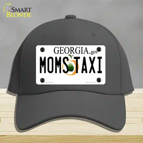 Moms Taxi Georgia Novelty License Plate Hat Cotton / Charcoal