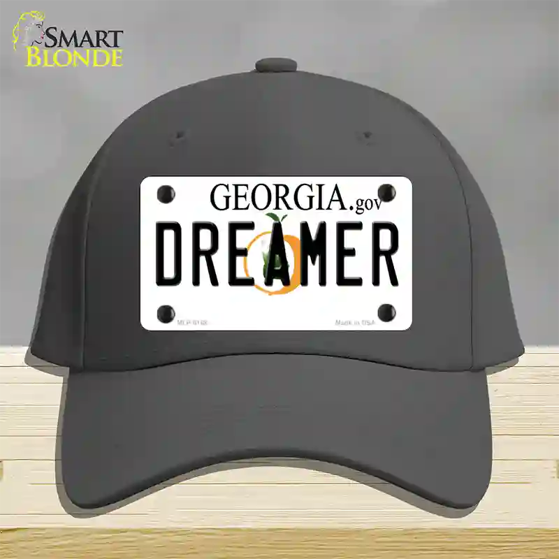 Dreamer Georgia Novelty License Plate Hat Cotton / Charcoal