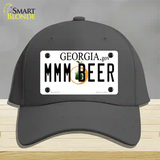 MMM Beer Georgia Novelty License Plate Hat Cotton / Charcoal