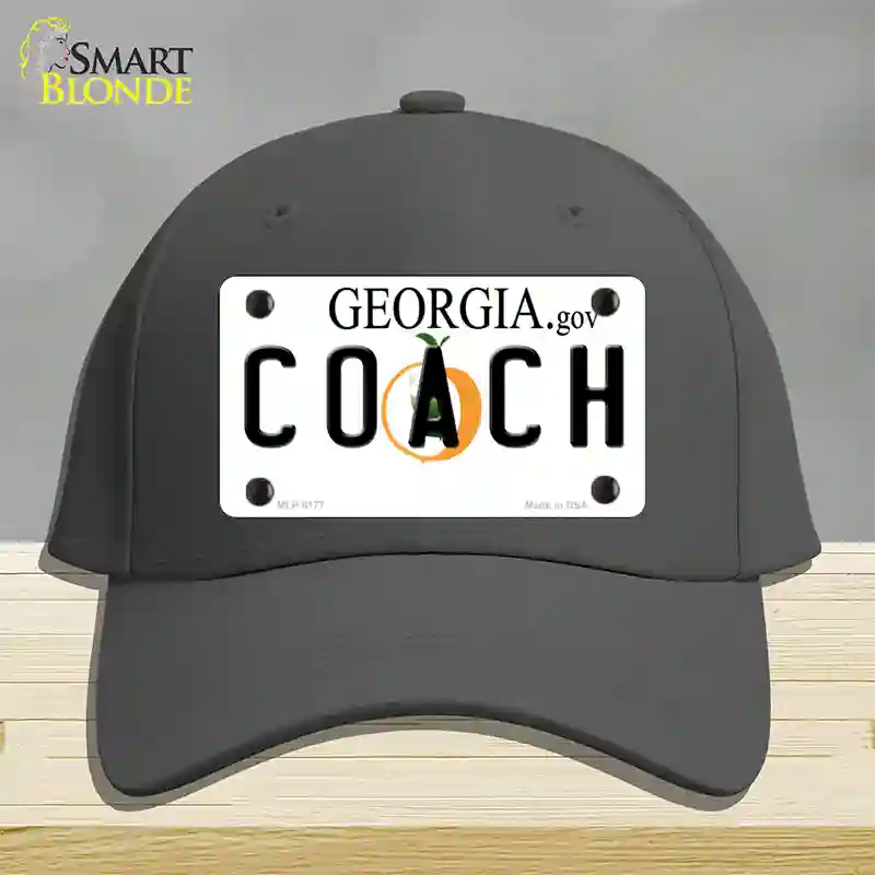 Coach Georgia Novelty License Plate Hat Cotton / Charcoal