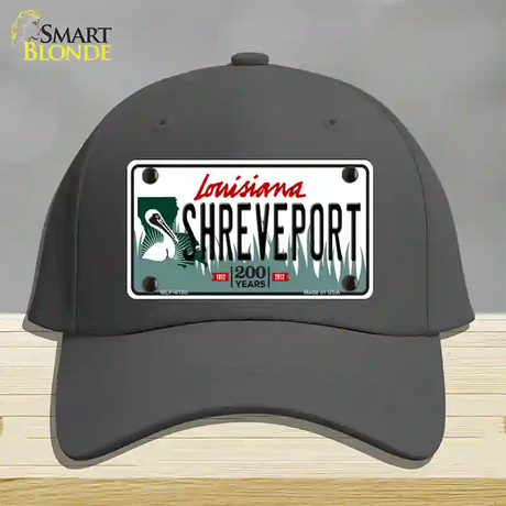 Shreveport Louisiana Novelty License Plate Hat Cotton / Charcoal