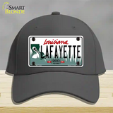 Lafayette Louisiana Novelty License Plate Hat Cotton / Charcoal