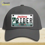 Rider Louisiana Novelty License Plate Hat Cotton / Charcoal