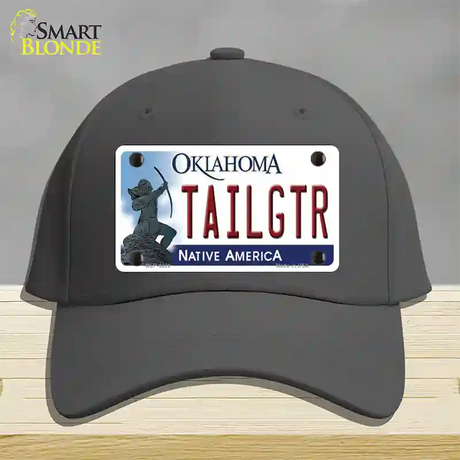 Tailgtr Oklahoma Novelty License Plate Hat Cotton / Charcoal