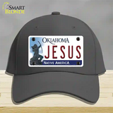 Jesus Oklahoma Novelty License Plate Hat Cotton / Charcoal