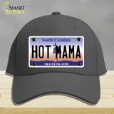 Hot Mama South Carolina Novelty License Plate Hat Cotton / Charcoal