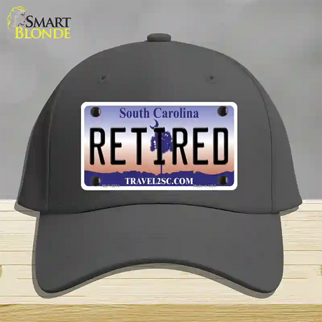 Retired South Carolina Novelty License Plate Hat Cotton / Charcoal