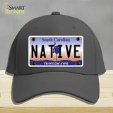 Native South Carolina Novelty License Plate Hat Cotton / Charcoal