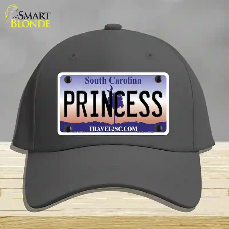 Princess South Carolina Novelty License Plate Hat Cotton / Charcoal