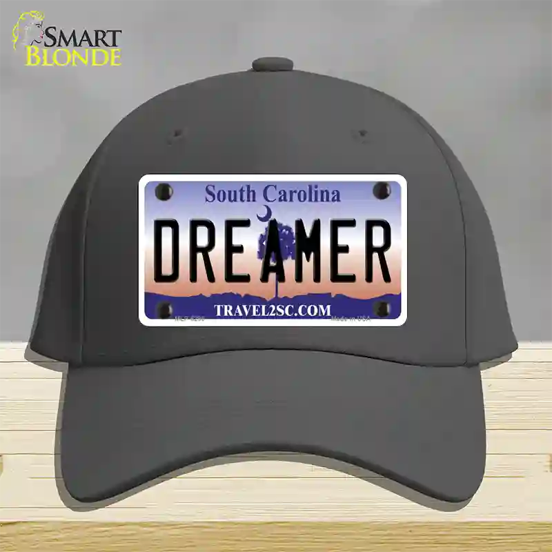 Dreamer South Carolina Novelty License Plate Hat Cotton / Charcoal