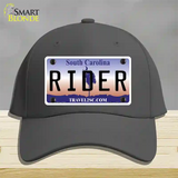 Rider South Carolina Novelty License Plate Hat Cotton / Charcoal