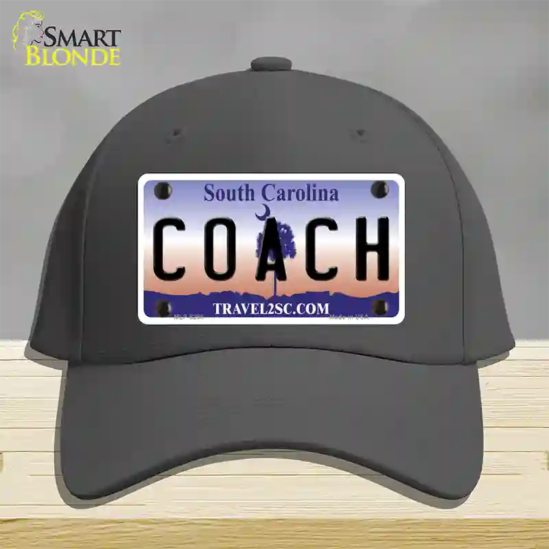 Coach South Carolina Novelty License Plate Hat Cotton / Charcoal