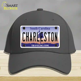 Charleston South Carolina Novelty License Plate Hat Cotton / Charcoal