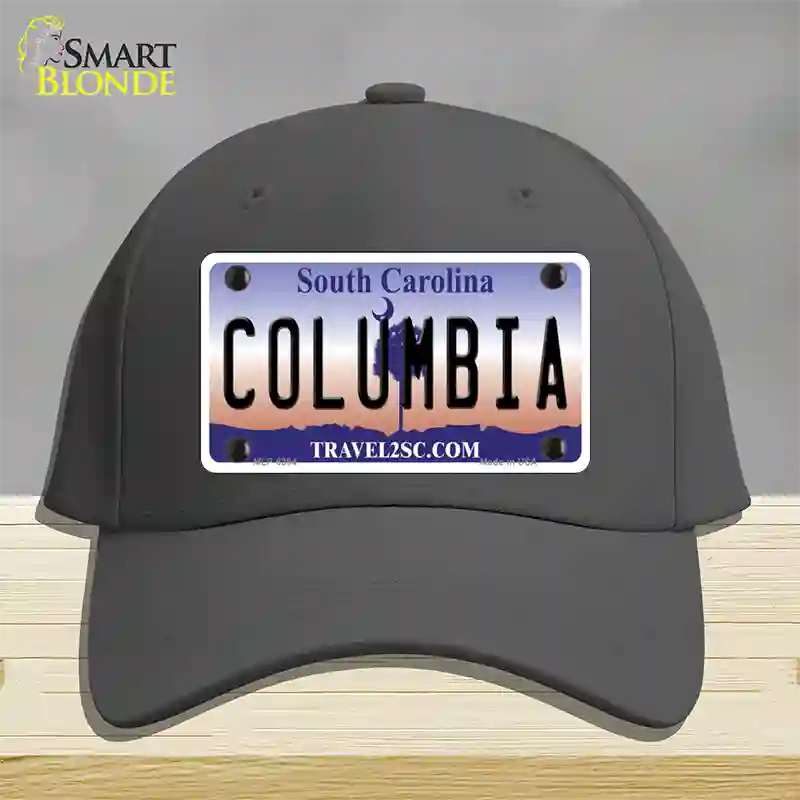 Columbia South Carolina Novelty License Plate Hat Cotton / Charcoal