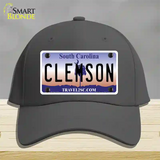 Clemson South Carolina Novelty License Plate Hat Cotton / Charcoal