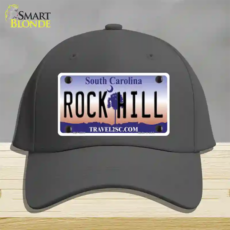 Rock Hill South Carolina Novelty License Plate Hat Cotton / Charcoal