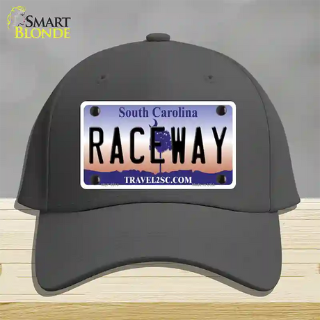 Raceway South Carolina Novelty License Plate Hat Cotton / Charcoal