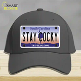 Stay Cocky South Carolina Novelty License Plate Hat Cotton / Charcoal