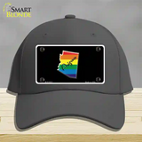 Arizona Rainbow Novelty License Plate Hat Cotton / Charcoal