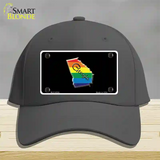 Georgia Rainbow Novelty License Plate Hat Cotton / Charcoal