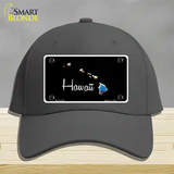 Hawaii Rainbow Novelty License Plate Hat Cotton / Charcoal