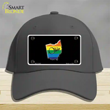 Ohio Rainbow Novelty License Plate Hat Cotton / Charcoal