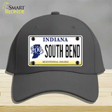 South Bend Indiana Novelty License Plate Hat Cotton / Charcoal