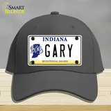 Gary Indiana Novelty License Plate Hat Cotton / Charcoal