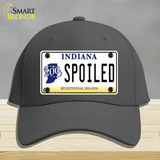 Spoiled Indiana Novelty License Plate Hat Cotton / Charcoal