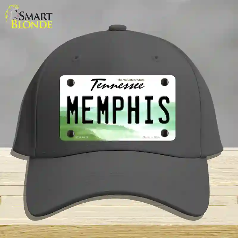 Memphis Tennessee Novelty License Plate Hat Cotton / Charcoal