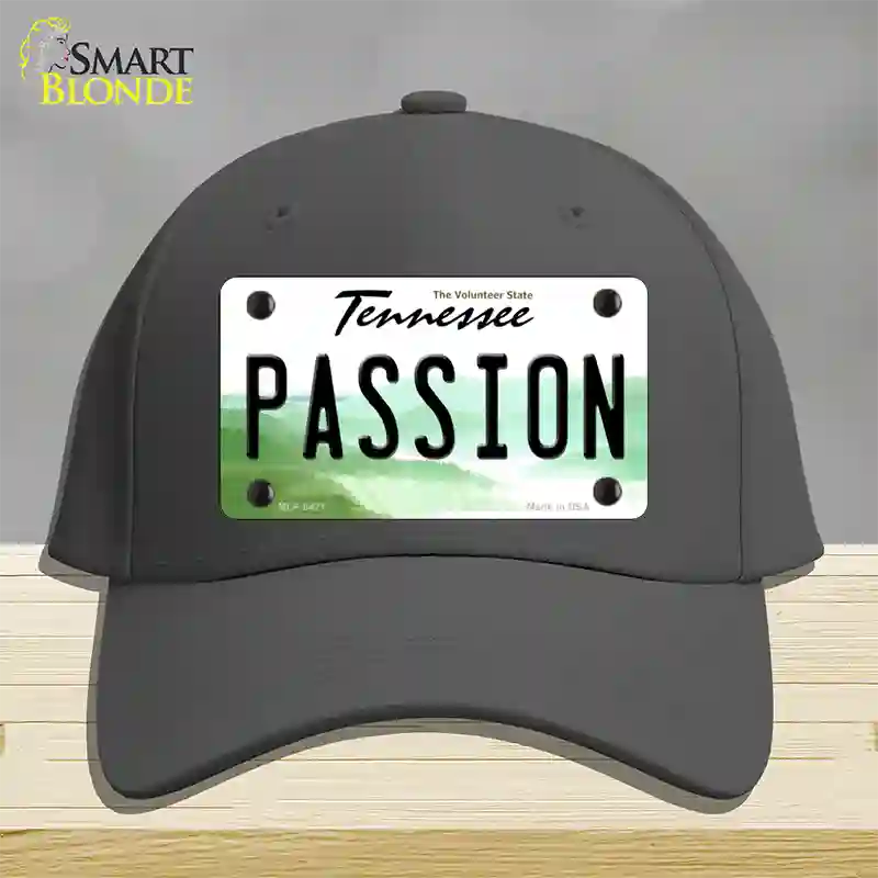 Passion Tennessee Novelty License Plate Hat Cotton / Charcoal