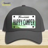 Happy Camper Tennessee Novelty License Plate Hat Cotton / Charcoal