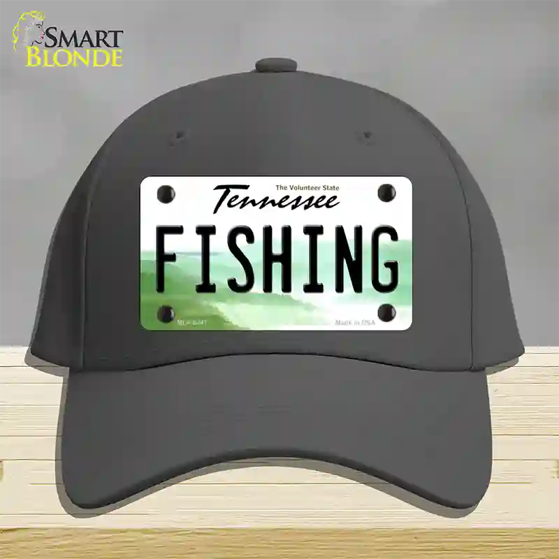 Fishing Tennessee Novelty License Plate Hat Cotton / Charcoal