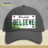 Believe Tennessee Novelty License Plate Hat Cotton / Charcoal