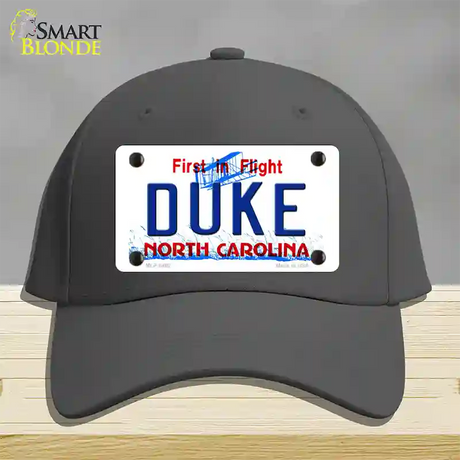 Duke North Carolina Novelty License Plate Hat Cotton / Charcoal