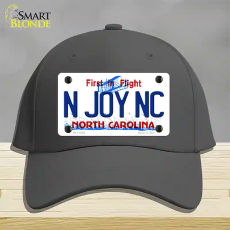 N Joy North Carolina Novelty License Plate Hat Cotton / Charcoal