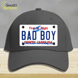 Bad Boy North Carolina Novelty License Plate Hat Cotton / Charcoal