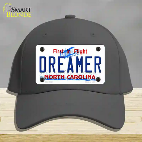 Dreamer North Carolina Novelty License Plate Hat Cotton / Charcoal