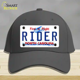 Rider North Carolina Novelty License Plate Hat Cotton / Charcoal