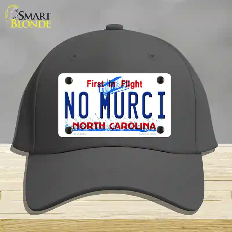 No Murci North Carolina Novelty License Plate Hat Cotton / Charcoal