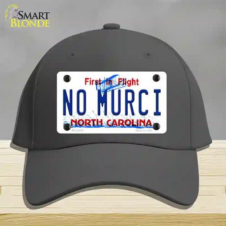 No Murci North Carolina Novelty License Plate Hat Cotton / Charcoal