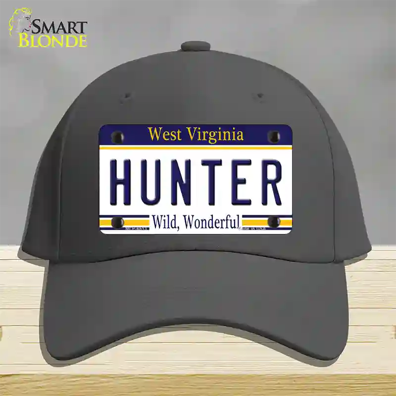 Hunter West Virginia Novelty License Plate Hat Cotton / Charcoal