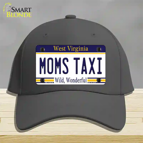 Moms Taxi West Virginia Novelty License Plate Hat Cotton / Charcoal