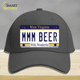 MMM Beer West Virginia Novelty License Plate Hat Tag Cotton / Charcoal