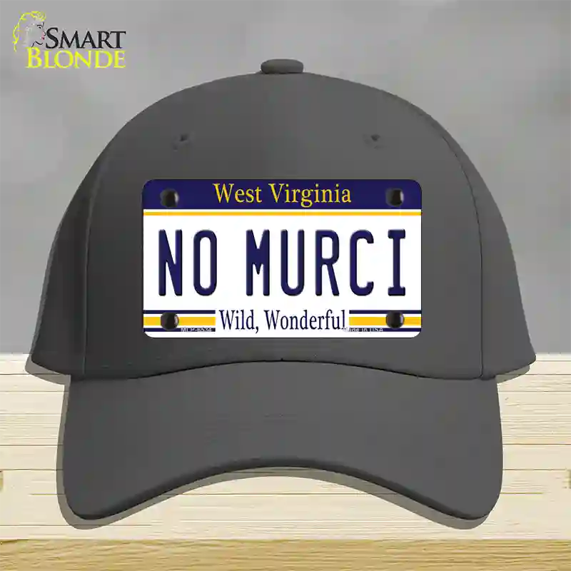 No Murci West Virginia Novelty License Plate Hat Cotton / Charcoal