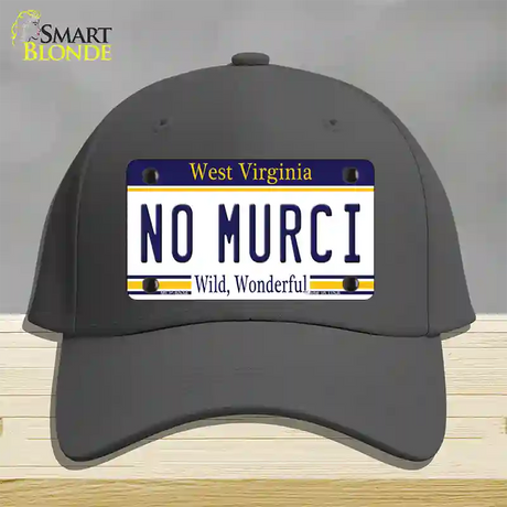 No Murci West Virginia Novelty License Plate Hat Cotton / Charcoal